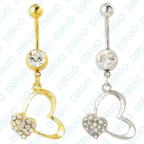 Wholesale Navel Belly Button Ring Body Piercing Jewelry5pcs/lot