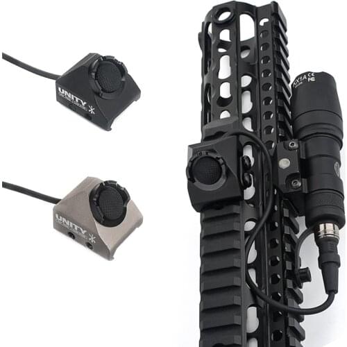 WADSN UNITY Tactical Hot Button Remote Switch Picatinny Mount For M300 M600 Flashlight DBAL-A2 PEQ15 Laser Weapon Switch Hunting