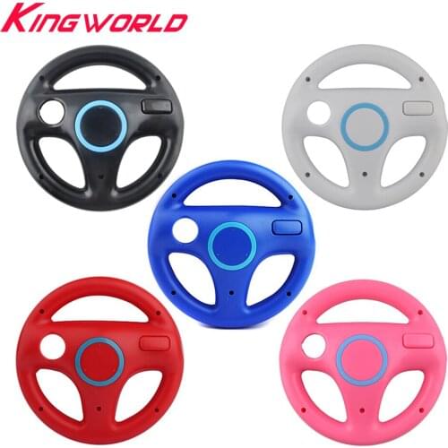 5pcs Hight quality RV77 Plastic Steering Wheel for Wii Racing Games Remote Controller Console