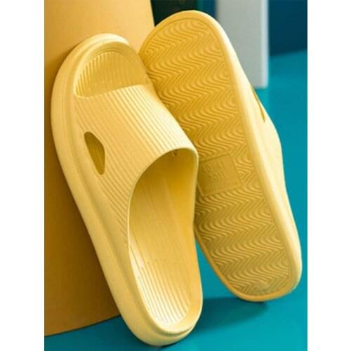 Women Men Shower Sandal Anti-slip Open Toe Soft Bath Slippers Home Slippers Summer Non-Slip Light Hotel Shoes Couple Soft