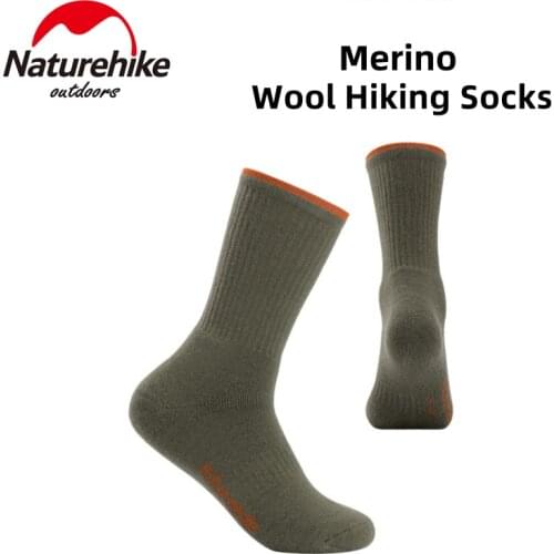Naturehike Wool Socks Merino Winter New Thicken Outdoor Unisex Ski Socks Thermal Socks For Snow Peak Hiking Camping Climbing