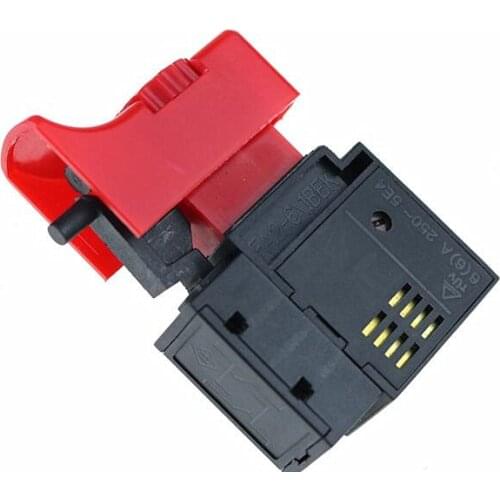 1PCS FA2-6/1BEK 250V 6A 5E4 Red+Black Lock On Power Tool Electric Drill Trigger Switch Electric tool fittings switch