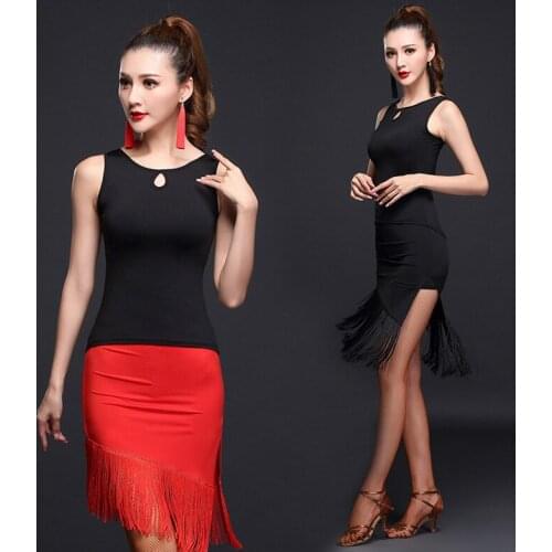 New Sexy Latin Dance Performance Wear Dress For Woman With Tassel Bandage Salsa Dancing Dress Ballroom Tango Dresses