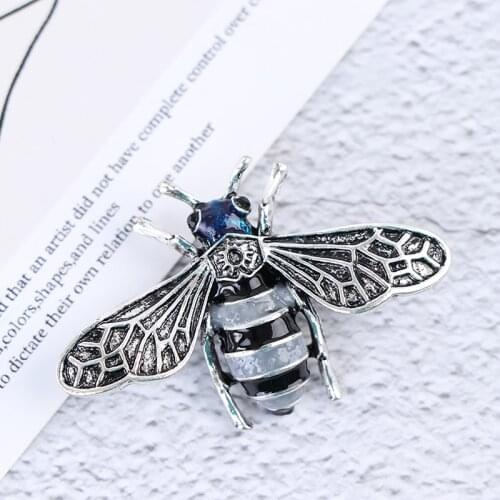 1Pc Bee Brooches Lapel Pin Women Weddings Office Brooch Pins Gifts Accessories