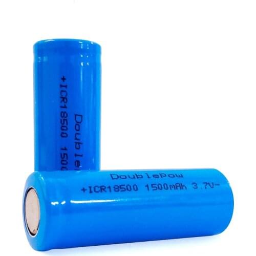 18500 1500mAh 3.7 V Rechargeable Battery Recarregavel Lithium Ion Battery for LED Flashlight