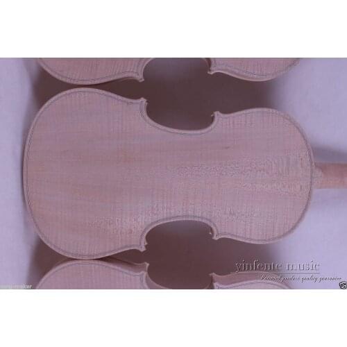 5 pcs New 4/4 unfinished violin flame maple back ,Russian spruce top