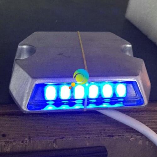 High quality one side blue LED aluminum road marker LED wired tunnel road stud