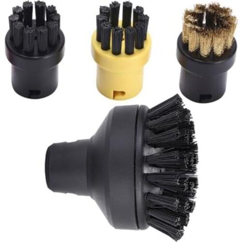 For Karcher SC1 SC2 SC3 SC4 Large Round Brush Cleaning Brush for Steam Cleaner Attachment Adapter Home Cleaning Nozzle