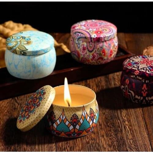 Ethnic wind candle cup Aromatherapy Candle Wax Romantic Wedding Birthday Party Decoration Creative Christmas Gift