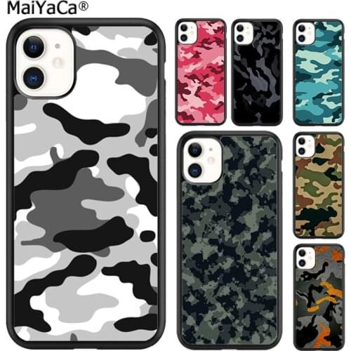 MaiYaCa Camo Camouflage Combat Multicolor Phone Case Cover For iPhone SE 6 6s 7 8 plus X XR XS 11 12 pro max Galaxy S9 S10 shell