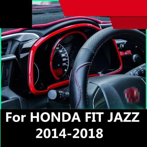 For HONDA FIT JAZZ 2014-2018 car Refit accessory Dashboard decorative frame car Sticker car Accessories Interior Auto Accessorie