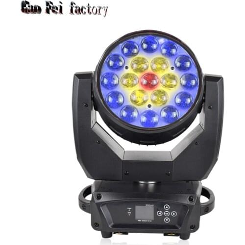 Led Wash Zoom 19X15W Rgbw Moving Head Light Lyre Spot Beam Lights For DJ Disco Party Wedding Show