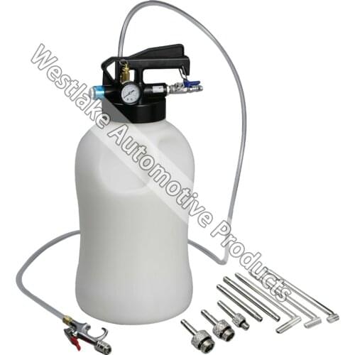 Two Way 10L Penumatic Air Engine Transmission Gear ATF Oil Extractor & Refilling Dispenser w/ ATF Adapters Tool Kit
