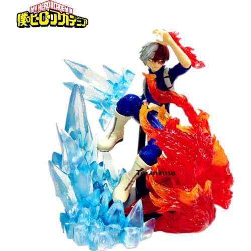 My Hero Academia Todoroki Shoto PVC Action Figure Toys Ice Fire Effect Anime Boku no Hero Academia Figurine Toy