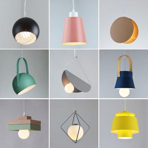 Modern deco chambre luminaire suspendu glass ball LED pendant lights restaurant living room luminaire luminaria pendente