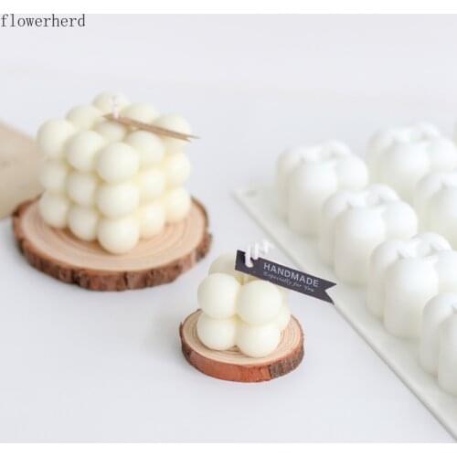 Diy Cube Orb Aromatherapy Candle Mold Silicone Fondant Molds Muti-hole Food Grade Silicone Chocolate Mold Soap Making Tools