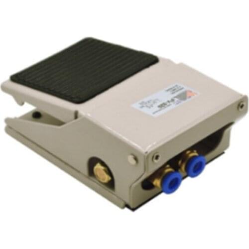 FV-320 1/4"PT Rubber Nonslip Momentary Air Pneumatic Foot Operated Pedal Valve Switch FV-420 Manual Valve with Fittings