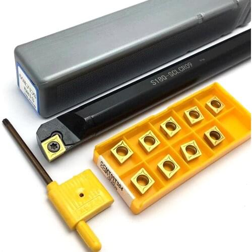 Carbide insert CCMT09T304 CCT09T308 for S12M S14N S16Q S18Q S20R S10K SCLCR09 internal turning tool turning tool bar