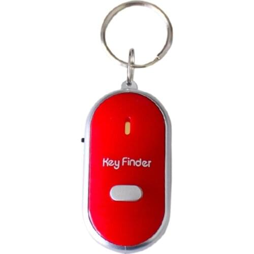 Key Finder Anti-lost Smart Key With LED Torch Whistle Key Finder Flashing Beeping Keys Tracker Locator Accessories
