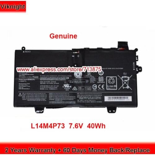 Genuine L14M4P73 Battery 5B10K10215 for Lenovo Yoga 700-111sk 700-11ISK 11isk 80QE L14L4P72 Laptop 7.6V 40Wh