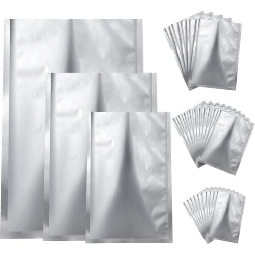 25 Pieces 3 Sizes Mylar Aluminum Foil Bags,Foil Flat Heat Sealing Bags Storage Bags Pouch for Food Coffee Tea Beans