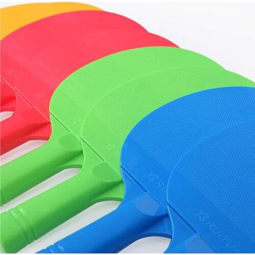 Plastic Racket Antiskid Grip Handle Table Tennis Bats Children Practice Training Pats For Kids Children Family Friends