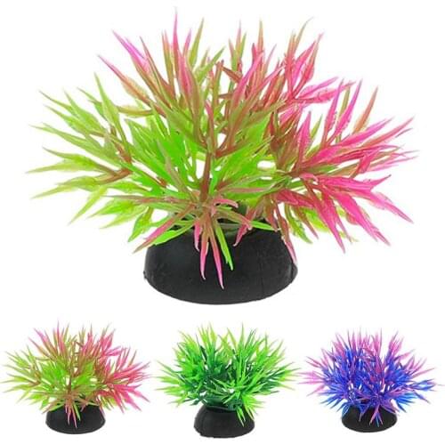 1pc Aquarium Plastic Plant Lifelike Plastic Fish Tank Plant Landscape Decoration Home Decor