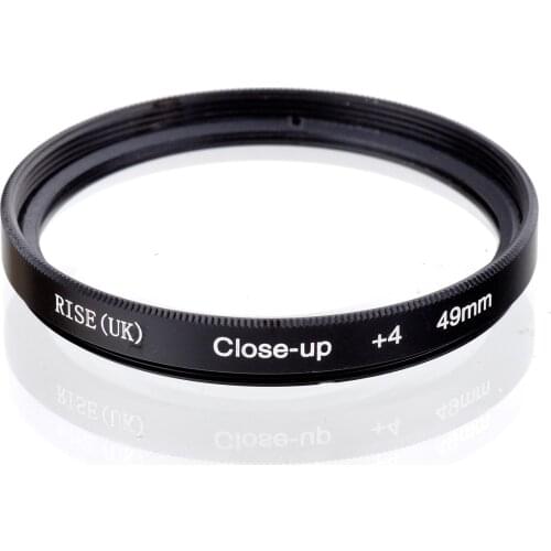 RISE(UK) 49mm Macro Close-Up +4 Close Up Filter for All DSLR digital cameras 49MM LENS