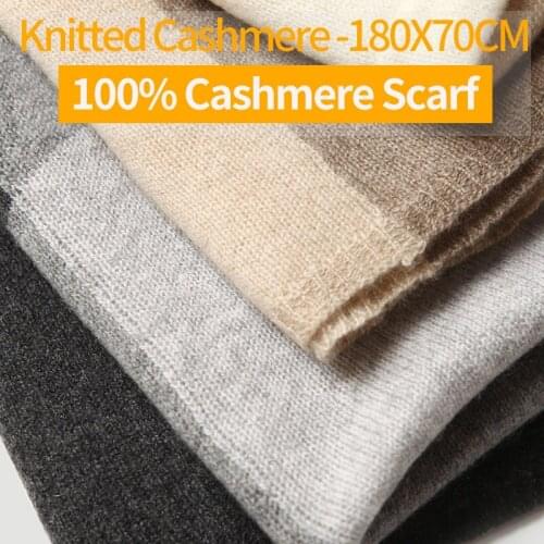 100% Natural Cashmere Scarf 2020 Luxury Winter Warm Scarf Women Thicken Long Scarves Female Cashmere Wrap Pashmina Plaid Scarf
