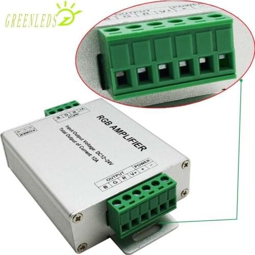 LED RGB Amplifier Aluminum Sheel 12A/24A DC12-24V JM-AMF-L With High Quality 3 Years Warranties