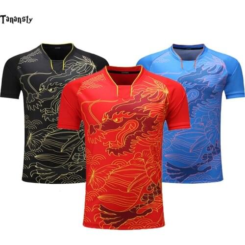 2020 Table Tennis jersey set Women / Men Pingpong shirt China dragon cool Ma L Ding N Uniforms Team Training T Shirts shorts