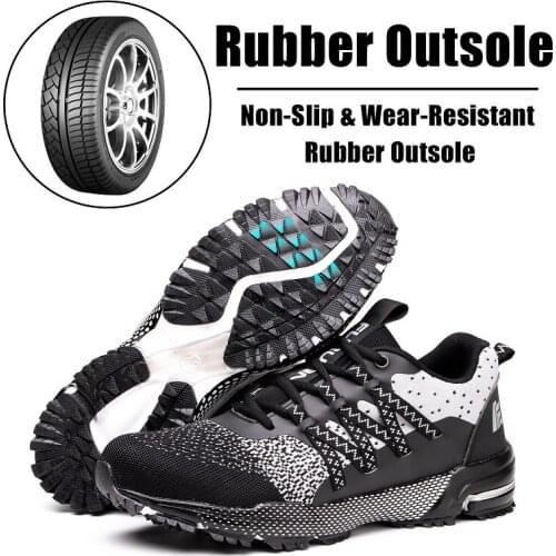 Labor Mens Safety Shoes Insurance Four Seasons Steel toe Cap Insulated Work Boots Anti-smashing Anti-piercing Non-slip Sneakers