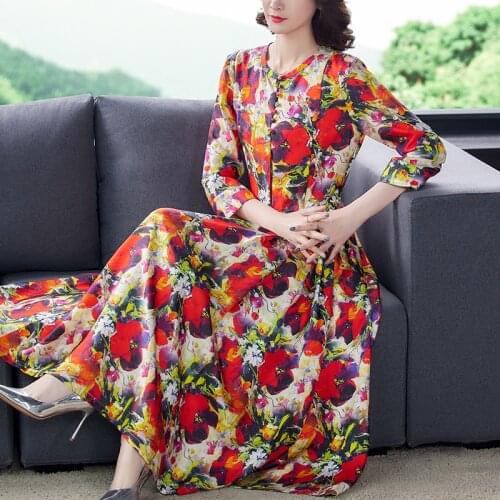 2021 Spring Floral Boho Beach Maxi Dresses Summer Casual Vintage 4XL Plus Size Midi Dress Elegant Women Bodycon Party Vestidos