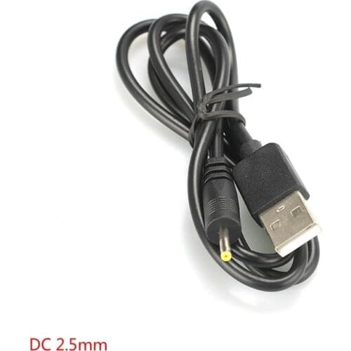 1M USB To DC2.5*0.7mm Power Charging DC 2.5mm Replacement USB DC 2.5mm Charger Adapter for Rechargeable Massagers Tablet Speaker