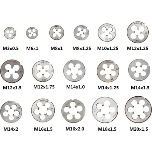1pc Metric Left Hand Machine Thread Die Metalworking Screw Thread Machine Die M3 M6 M8 M10 M12 M14 M16 M18 M20