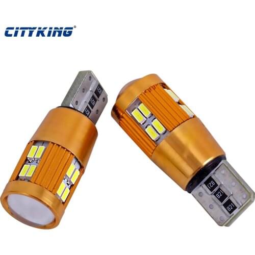100pcs Car led t10 22SMD 3014 Error Free 194 168 W5W Universal Parking LED T10 CANBUS Car Side Light License Plate Light