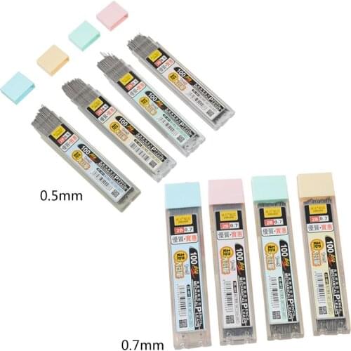 100Pcs/Box Graphite Lead 2B Mechanical Pencil Refill Plastic Automatic Pencil Lead