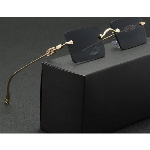 2021 Fashion Square Glasses Women Sunglasses Classic Vintage Metal Frame Eyeglasses Male Female Luxury Sun Glasses Uv400