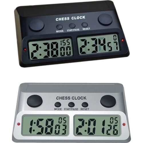 3in1 Digital Professional Chess Clock Count Up Down Timer Sports Electronic Chess Clock I-GO Competition Board Game Chess Watch