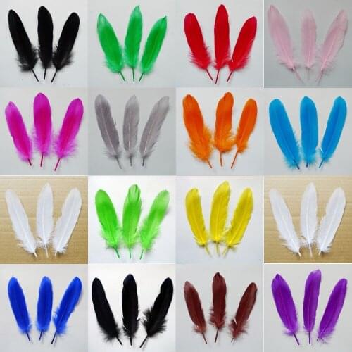50 pcs 16 Colors Goose Feathers 13-20 cm for crafts dreamcatcher home Christmas Cosplay decoration clothes shoes hat accessories