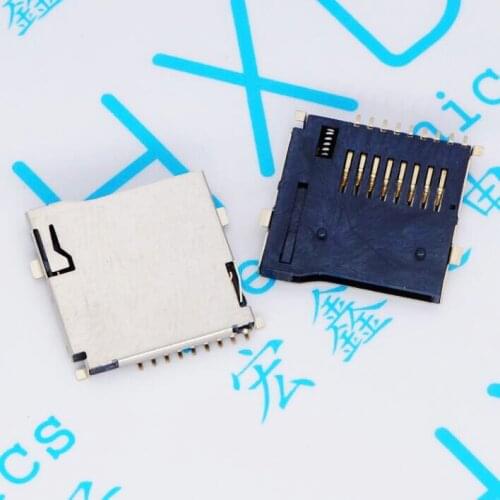 60pcs Gold-plated copper shell deck outside welding TF Small SD card Micro SD memory card slot memory card connector