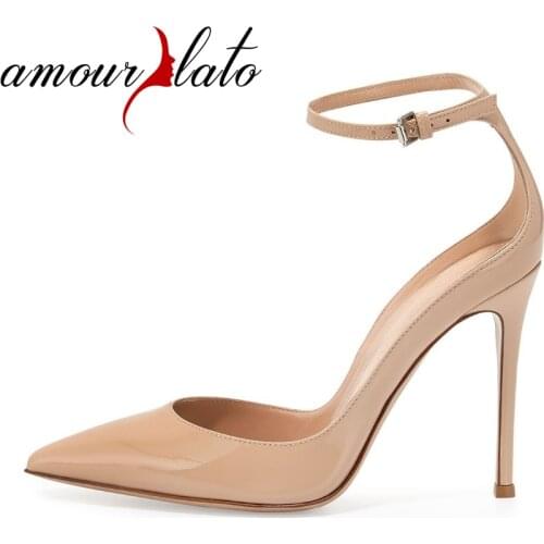 Amourplato Women's Shoes With A Strap