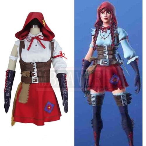 Battle Royale Season 6 Little red riding hood Christmas Halloween Uniform Outfit Cosplay Costume Customize Any Size