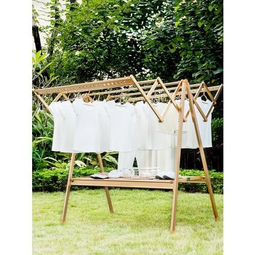 Outdoor Large Drying Rack for Clothes Floor Type Metal Telescopic Folding Lift Blanket Hanger Bask In The Quilt balcony hangers