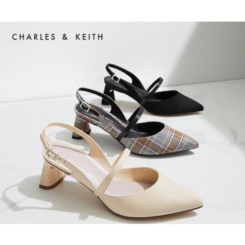 CHARLES＆KEITH New Arrival for Summer 2021 CK1-60361331 Lady Mary Jane Pointed Toe High Heel Sandals