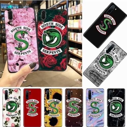 American TV Riverdale Southside Serpents Phone Case Funda For Huawei P9 P10 P20 P30 Lite 2016 2017 2019 plus pro P smart