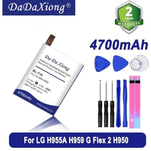 Da Da Xiong 4400mAh BL-T16 BLT16 Battery for LG H955A H959 G Flex 2 Vu 4 Vu4 H950 LS996 H955 US995 Cell Phone Battery