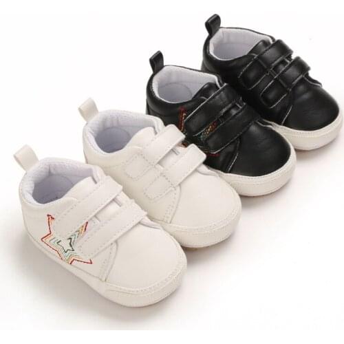Spring and Autumn Baby White Shoes 0-18 Months Baby Non-slip Toddler Shoes Single Shoes