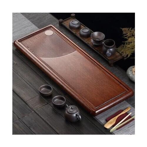 Wooden tea tray, household saucer, solid wood tray, simple tea tray