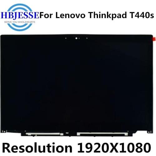 Original 14''aptop digitizer touch screen assembly with bezel B140HAN01.2 For Lenovo Thinkpad T440s LCD module FHD 1920*1080